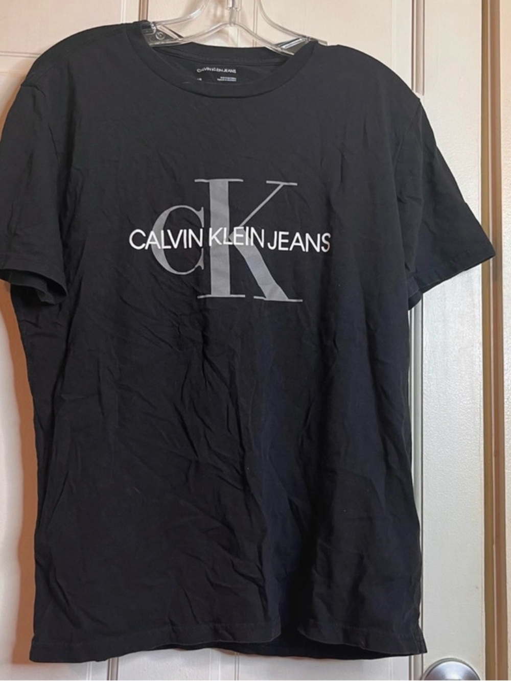 Calvin Klein Jeans Black Short Sleeve Logo Tee